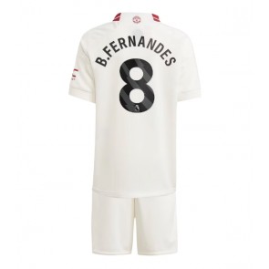 Manchester United Bruno Fernandes #8 Replica Third Stadium Kit for Kids 2023-24 Short Sleeve (+ pants)